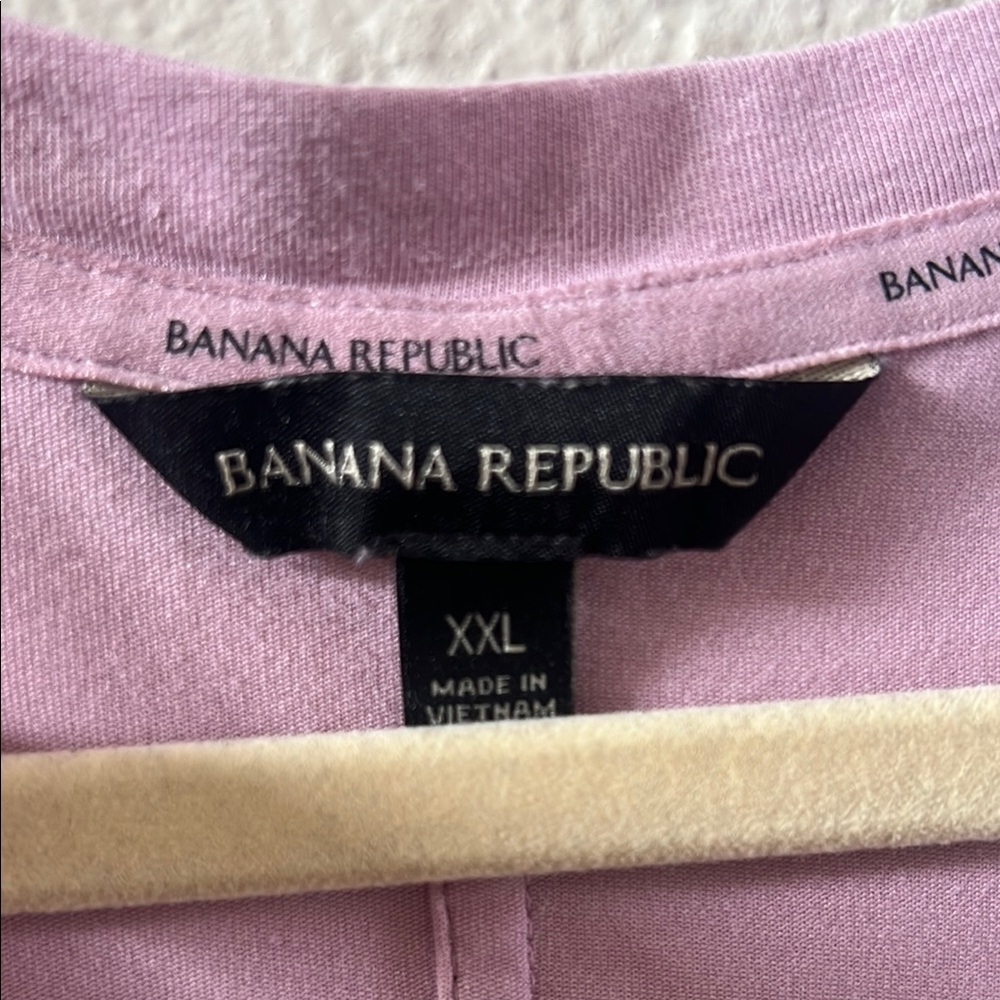 Banana Republic Purple Relaxed Short Sleeve T-Shirt. Size xxl EUC - Picture 3 of 5